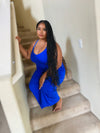 Blue Pocket Maxi Dress