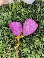 Magenta Chakra Healing Heart Necklace.