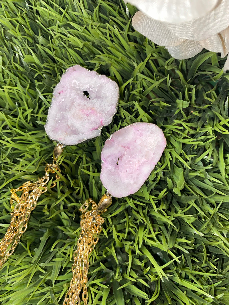 Rose Quartz Healing Heart Necklace