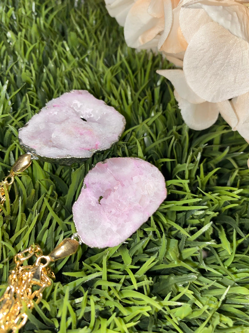 Rose Quartz Healing Heart Necklace